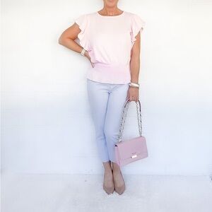 Talbots SEERSUCKER PERFECT CROPS - CRUISES STRIPE 2P